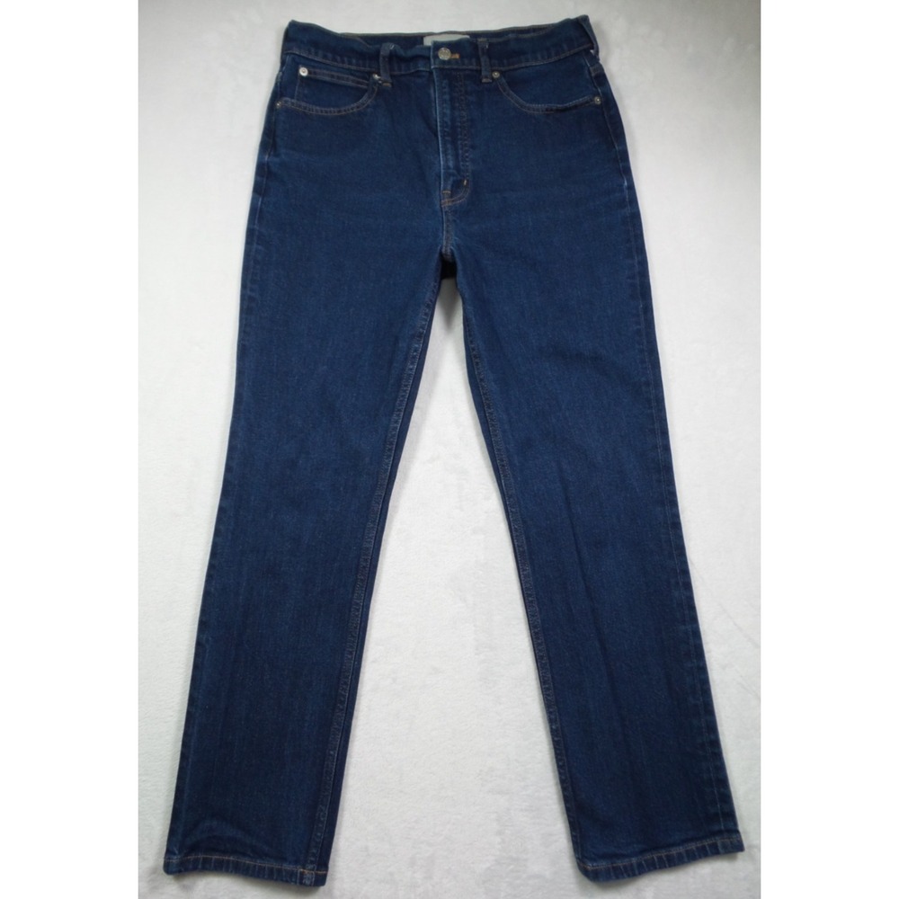 Everlane Jeans Womens Size 30 Short Blue Denim The Way-High Slim Stretch Dark